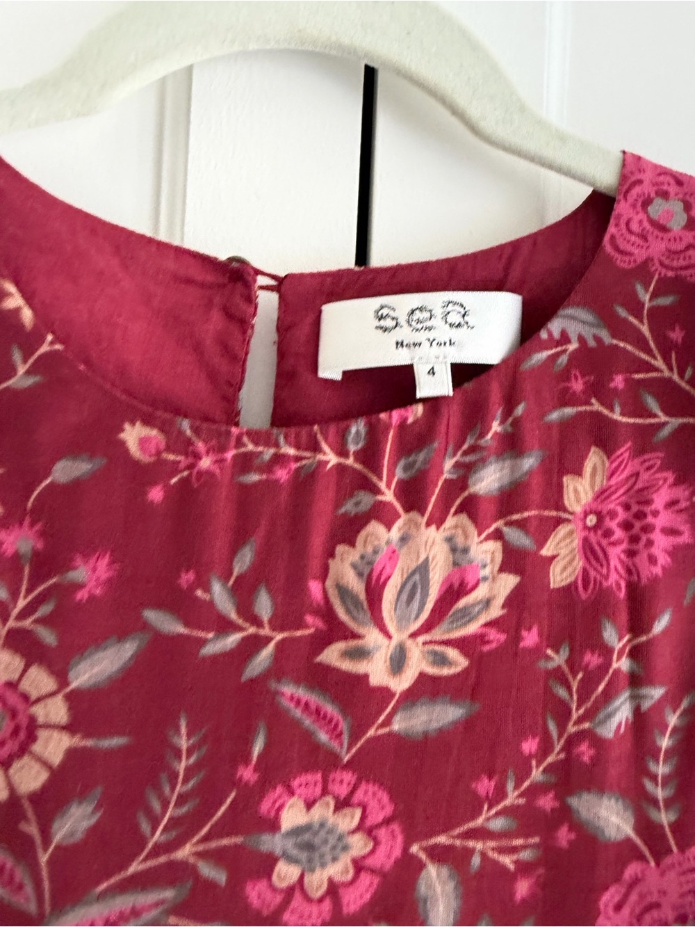 Sea Floral Ruffle Midi Dress - Picture 2 of 11